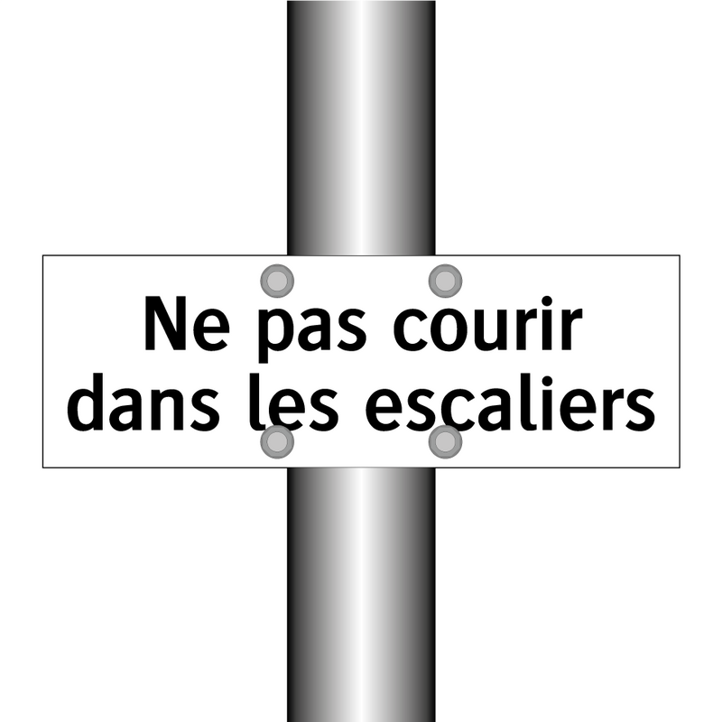 Ne pas courir dans les escaliers