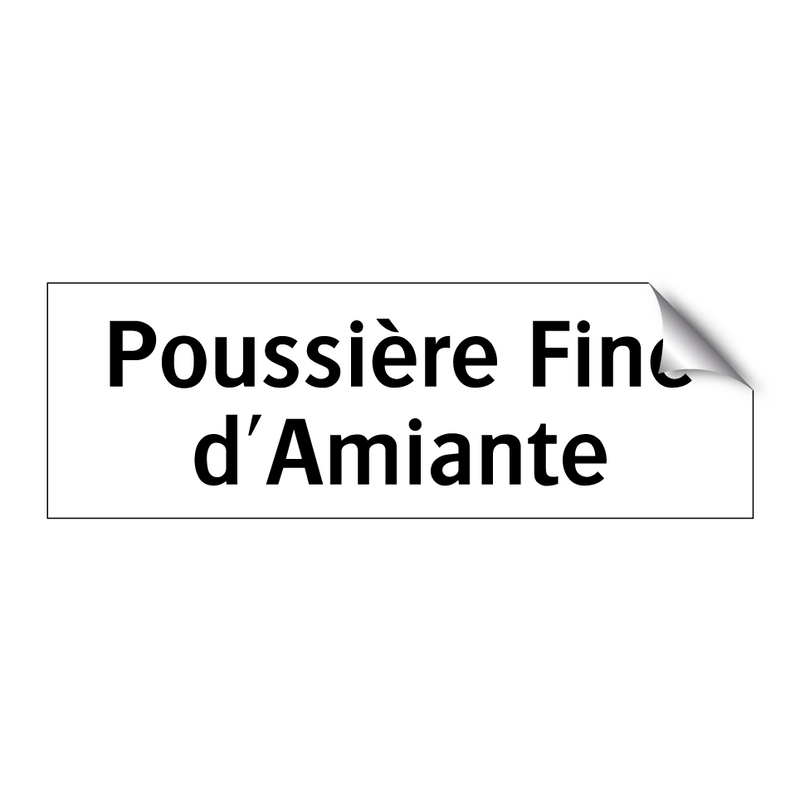 Poussière Fine d'Amiante