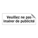 Veuillez ne pas insérer de publicité