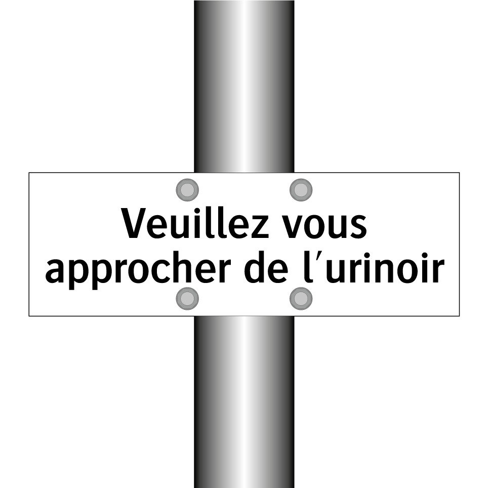 Veuillez vous approcher de l'urinoir