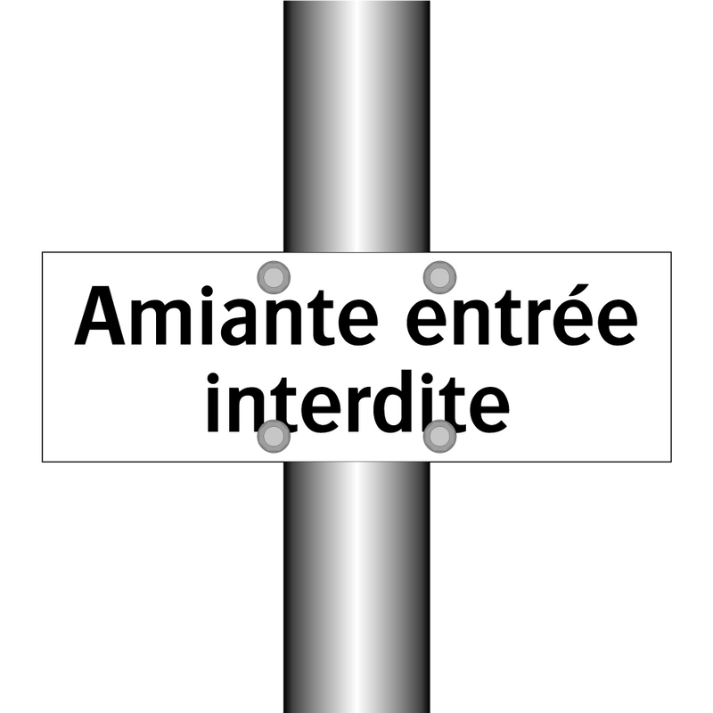 Amiante entrée interdite