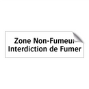 Zone Non-Fumeur Interdiction de Fumer