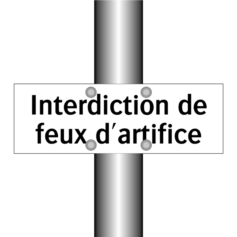 Interdiction de feux d'artifice