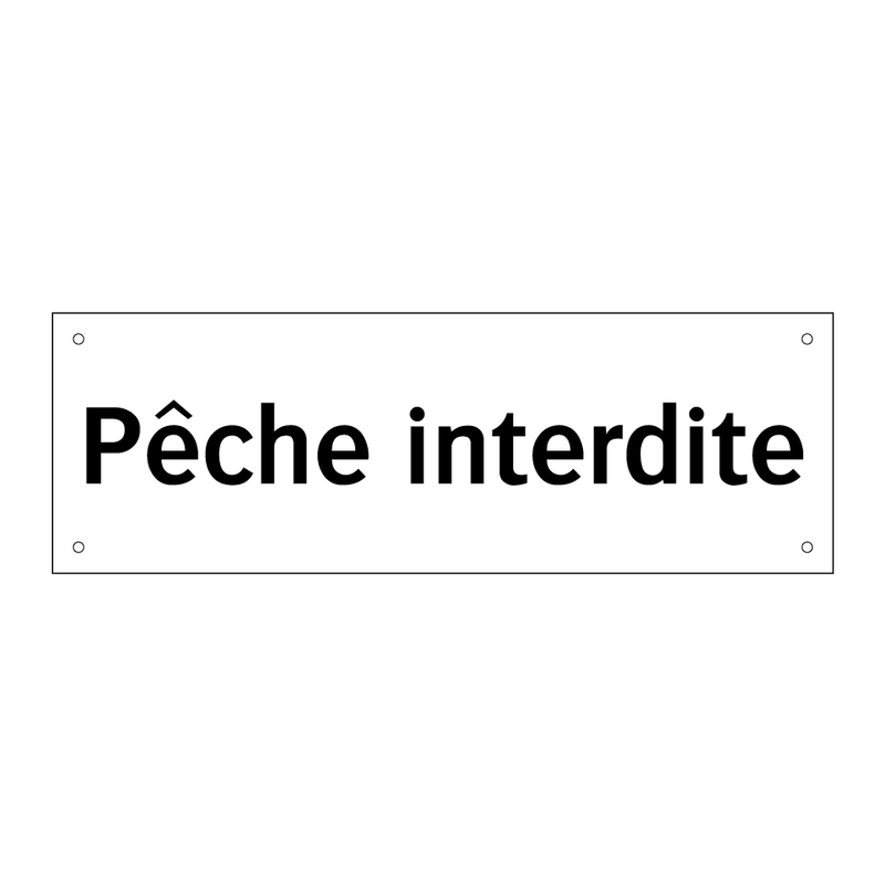 Pêche interdite