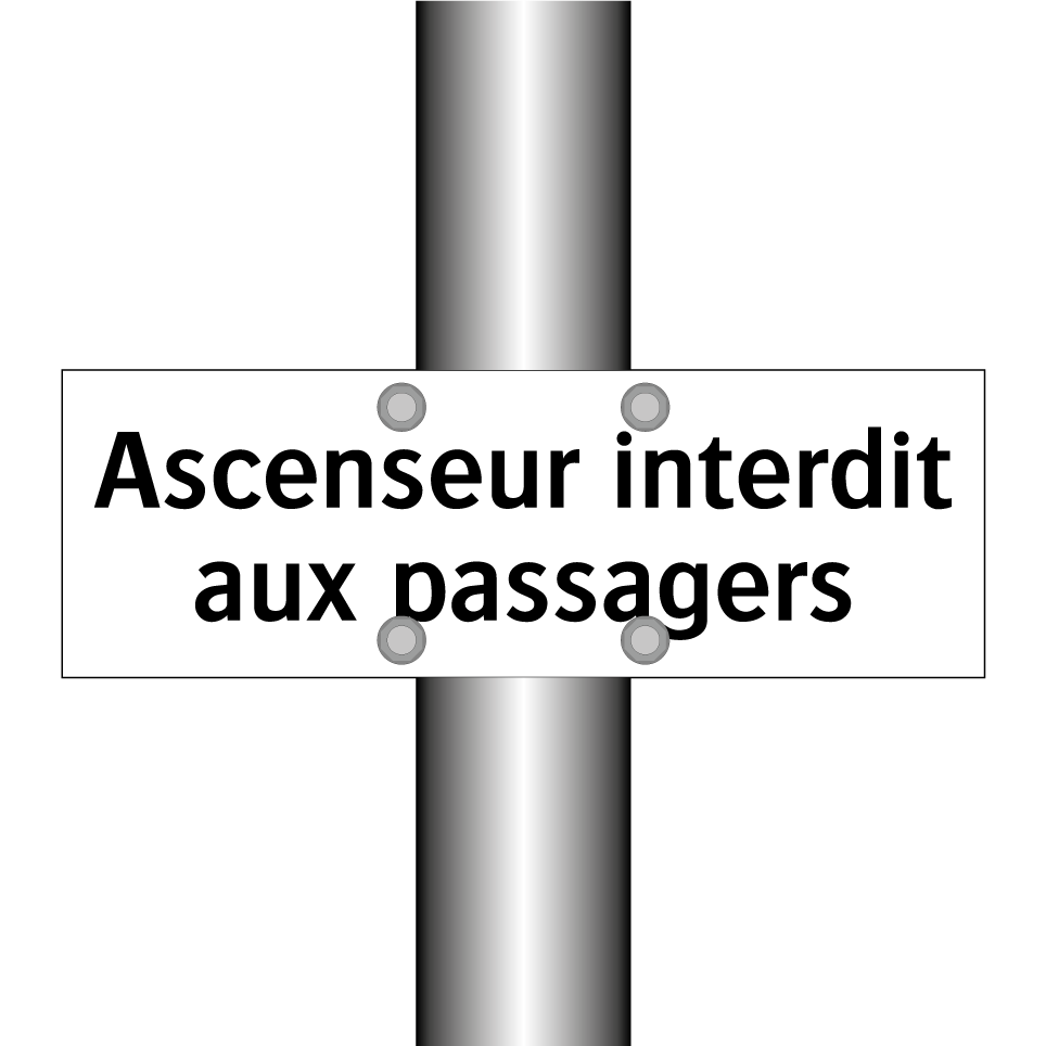 Ascenseur interdit aux passagers