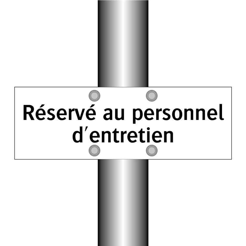Réservé au personnel d'entretien