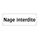 Nage interdite