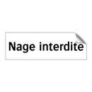 Nage interdite