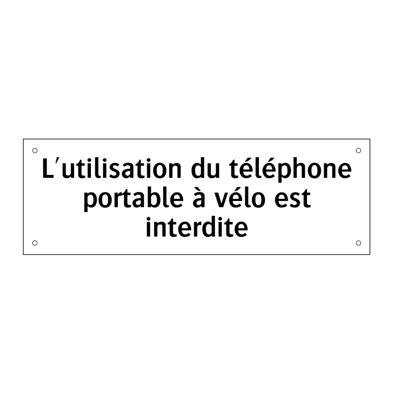 L'utilisation du téléphone portable à vélo est interdite