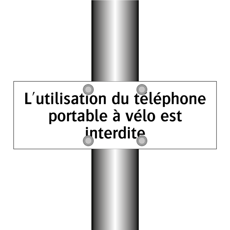 L'utilisation du téléphone portable à vélo est interdite