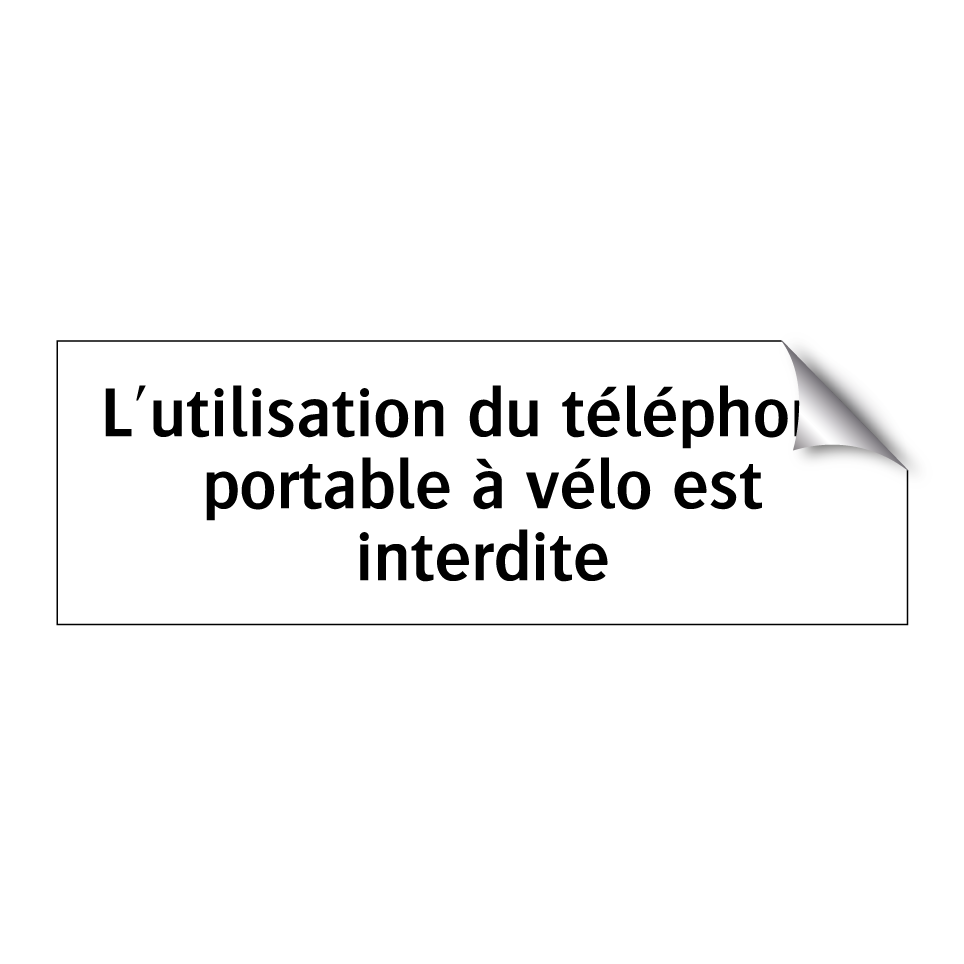 L'utilisation du téléphone portable à vélo est interdite