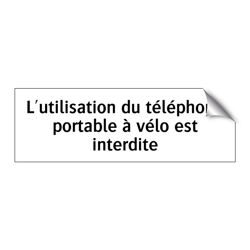 L'utilisation du téléphone portable à vélo est interdite