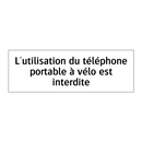 L'utilisation du téléphone portable à vélo est interdite