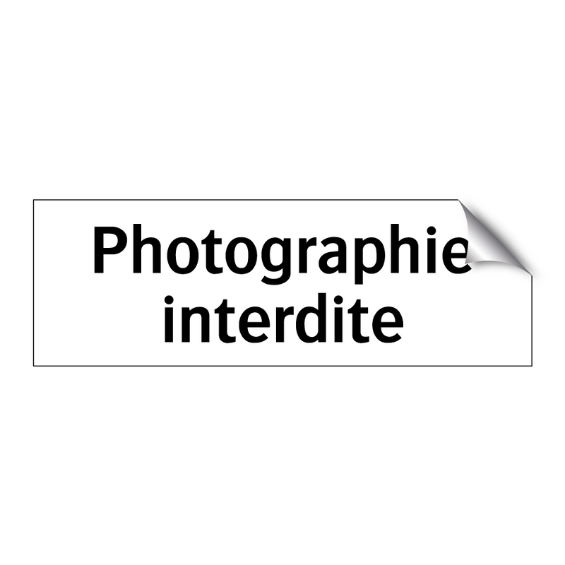 Photographie interdite