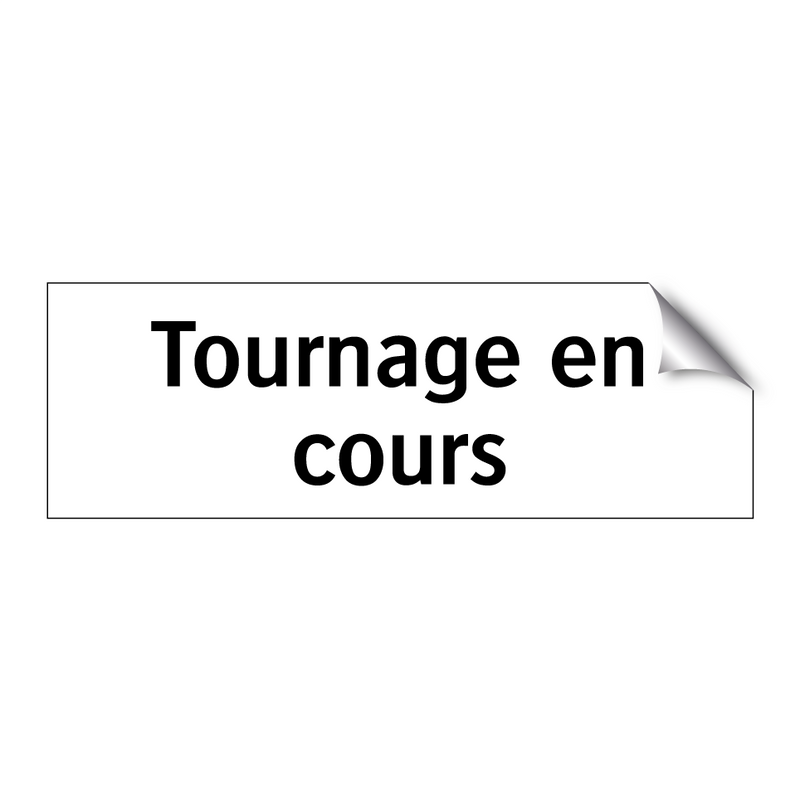 Tournage en cours