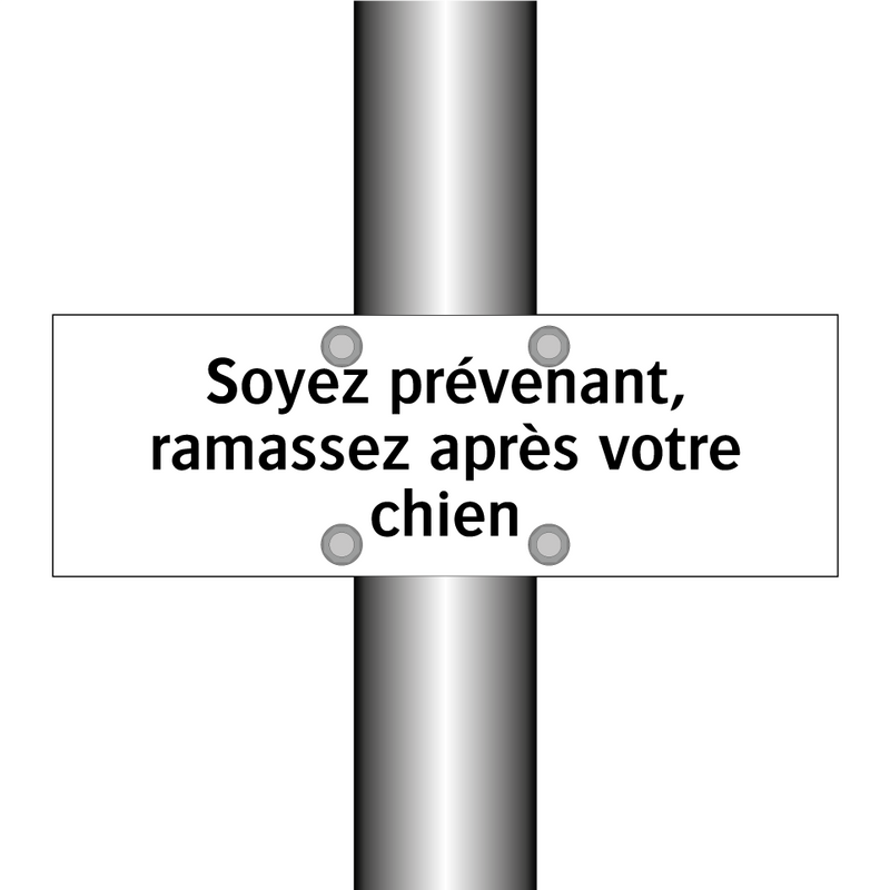 Soyez prévenant, ramassez après votre chien