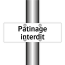 Patinage interdit