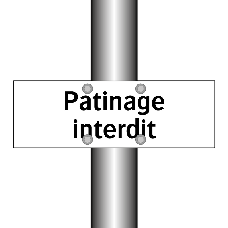Patinage interdit