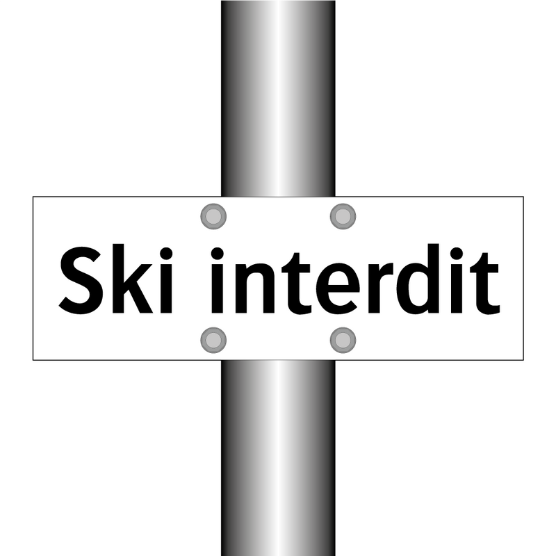 Ski interdit