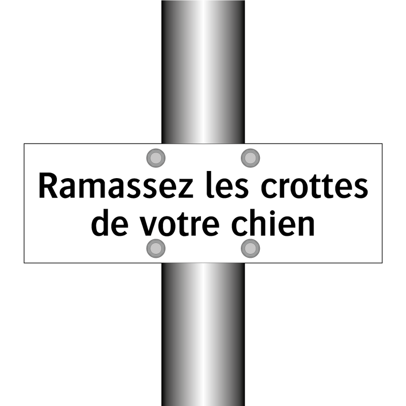 Ramassez les crottes de votre chien