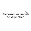 Ramassez les crottes de votre chien