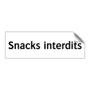 Snacks interdits