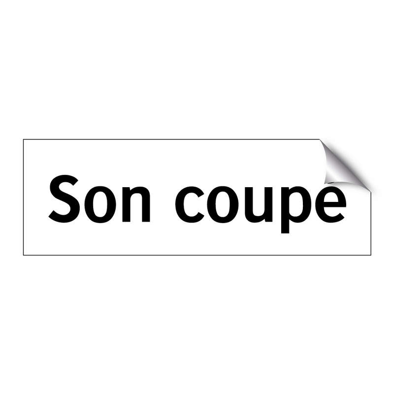 Son coupé