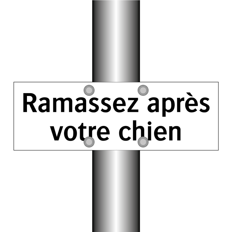 Ramassez après votre chien