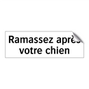 Ramassez après votre chien