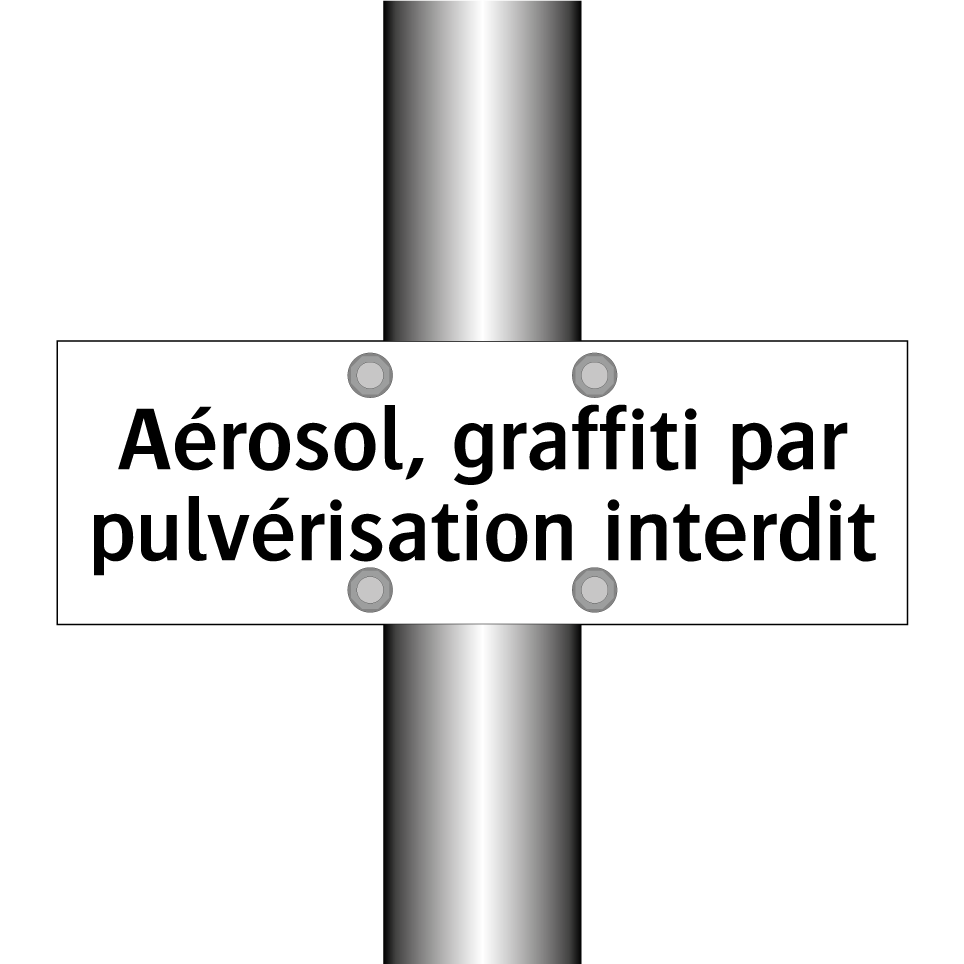 Aérosol, graffiti par pulvérisation interdit