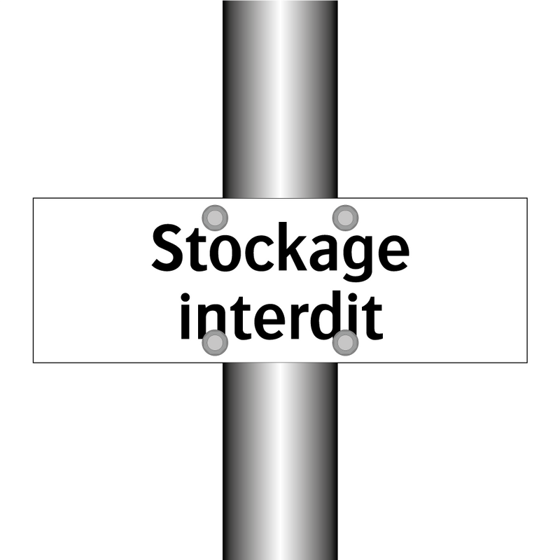 Stockage interdit