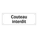 Couteau interdit