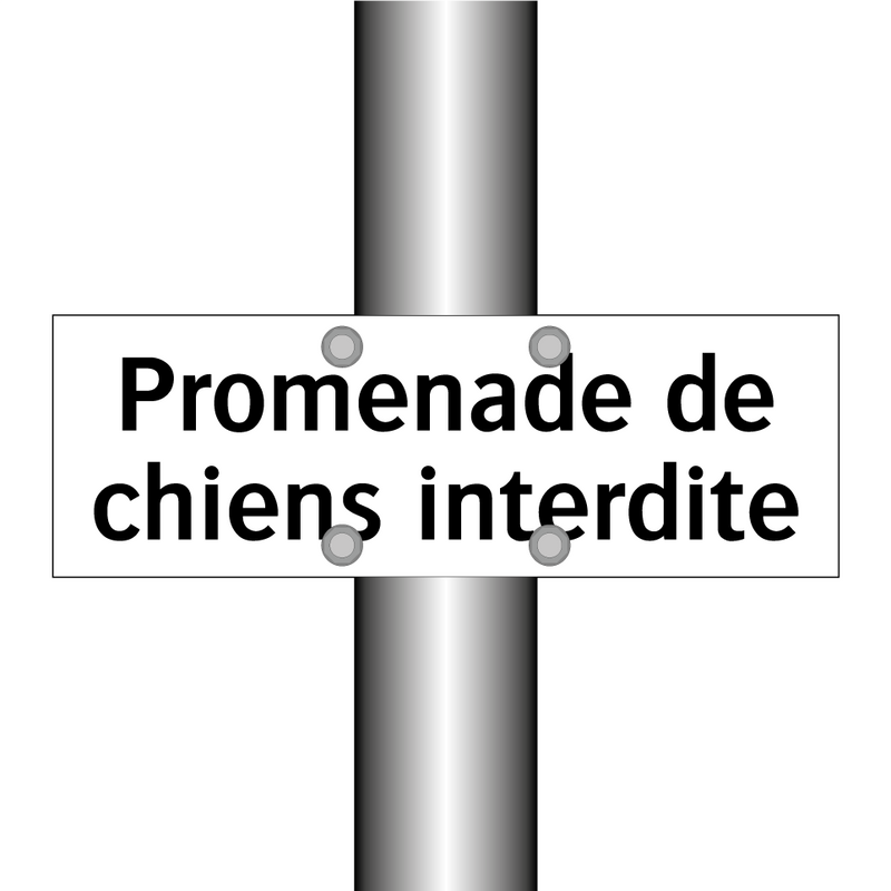 Promenade de chiens interdite