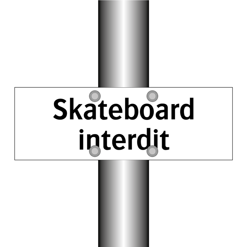 Skateboard interdit