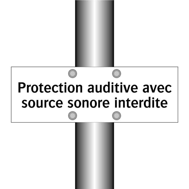 Protection auditive avec source sonore interdite