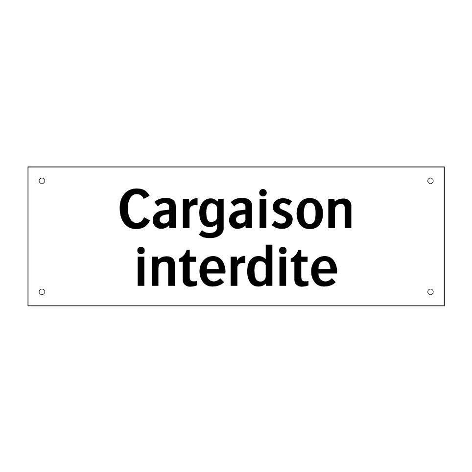 Cargaison interdite