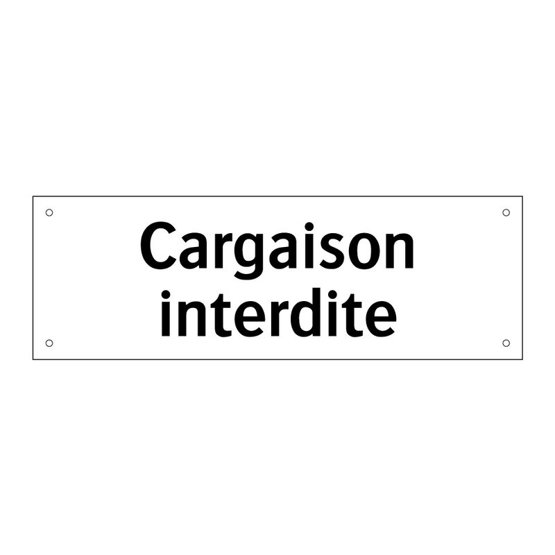 Cargaison interdite