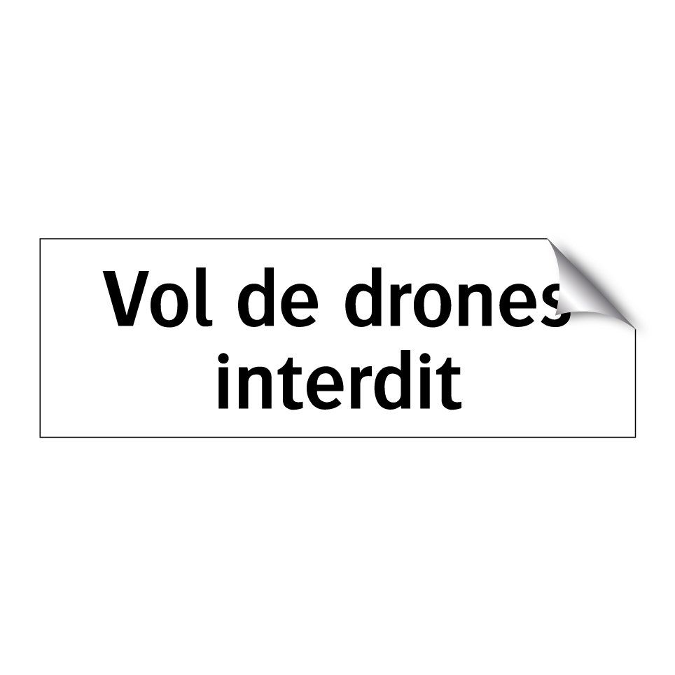 Vol de drones interdit