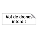 Vol de drones interdit