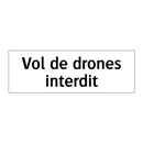 Vol de drones interdit