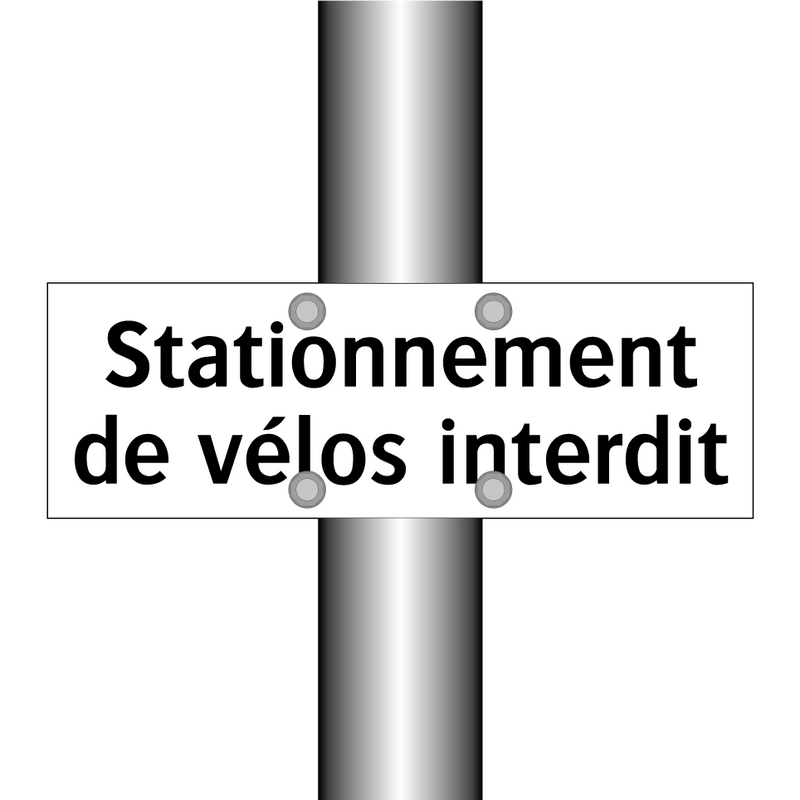 Stationnement de vélos interdit