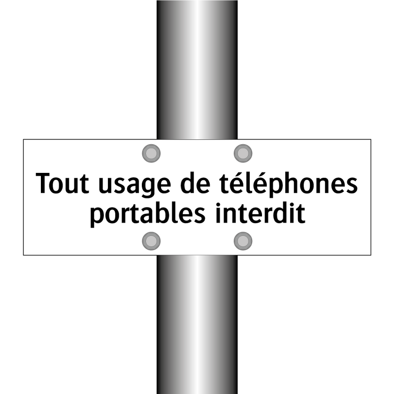 Tout usage de téléphones portables interdit