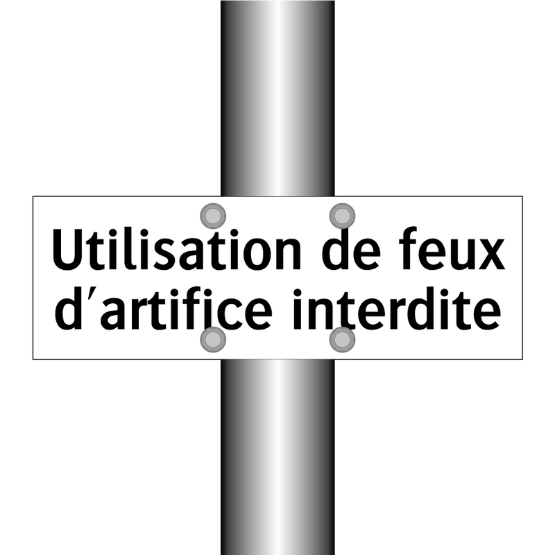 Utilisation de feux d'artifice interdite