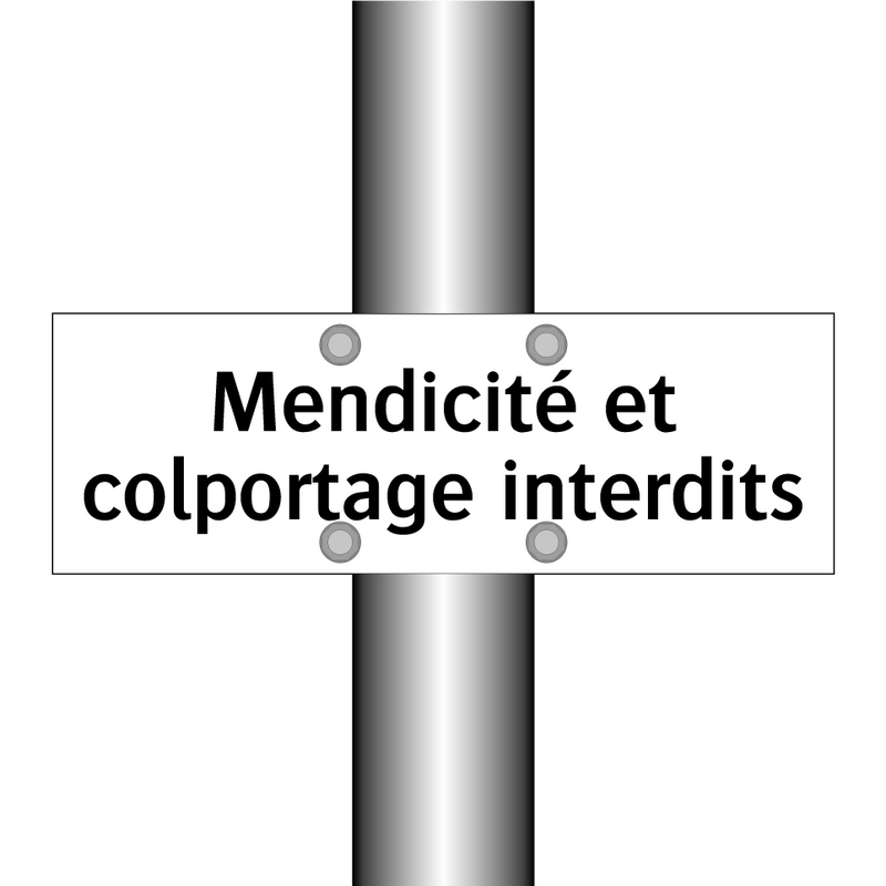 Mendicité et colportage interdits