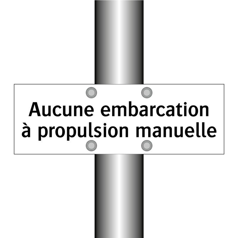 Aucune embarcation à propulsion manuelle
