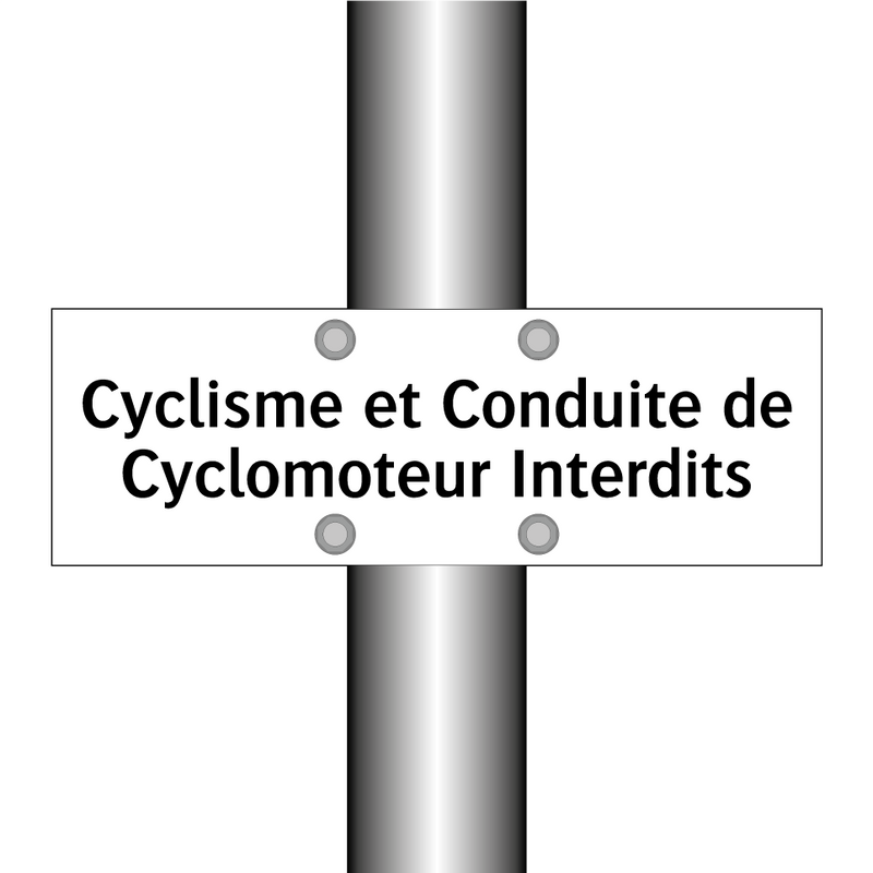 Cyclisme et Conduite de Cyclomoteur Interdits