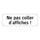 Ne pas coller d'affiches !