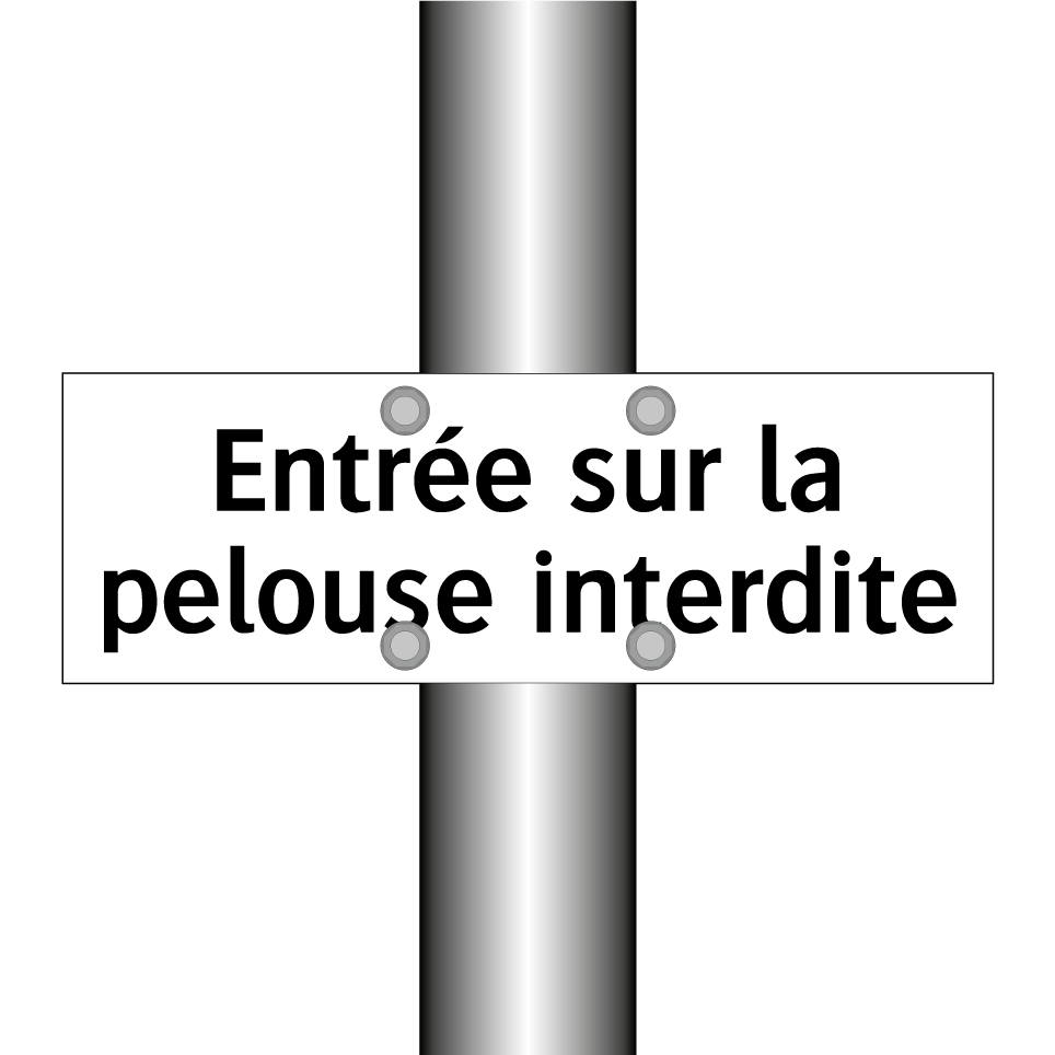 Entrée sur la pelouse interdite