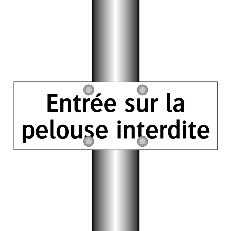 Entrée sur la pelouse interdite