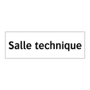Salle technique